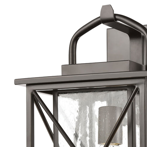 Elk Carriage Light 1 Light Sconce In Matte Black Model: 46751/1