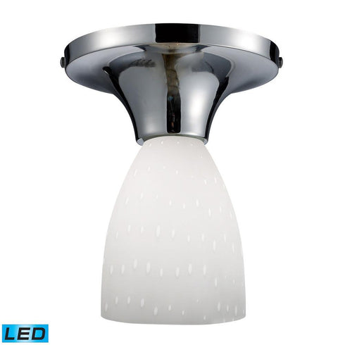 Elk Celina 1 Light Semi Flush In Chrome With Model: 10152/1PC-WH-LED