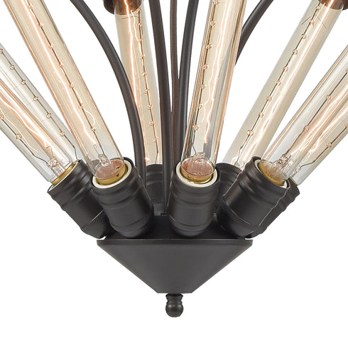 Elk Centrifugal 8 Light Chandlier In Oil Rubbed Model: 69226/8