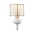 Elk Ceramique 1 Light Sconce In White And Antique Model: 33050/1