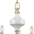 Elk Ceramique 6 Light Chandelier In Antique Gold Model: 33053/6