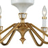 Elk Ceramique 6 Light Chandelier In Antique Gold Model: 33053/6
