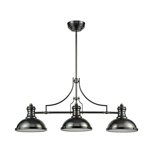 Elk Chadwick 1 Light Island Light In Black Nickel Model: 66605-3