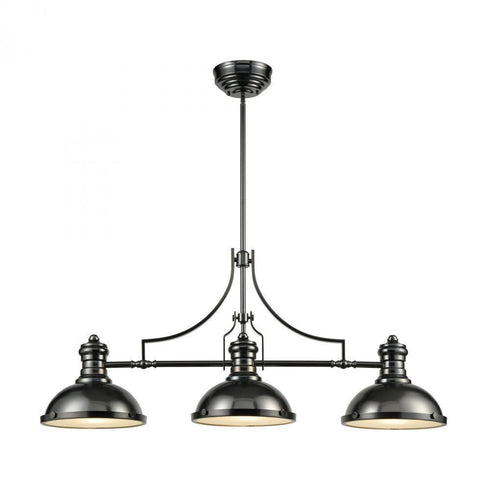 Elk Chadwick 1 Light Island Light In Black Nickel Model: 66605-3