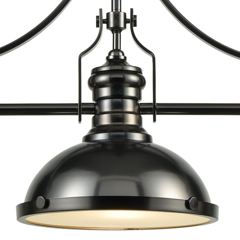 Elk Chadwick 1 Light Island Light In Black Nickel Model: 66605-3