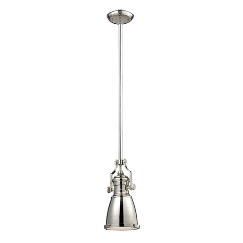 Elk Chadwick 1 Light Mini Pendant In Polished Model: 66159-1