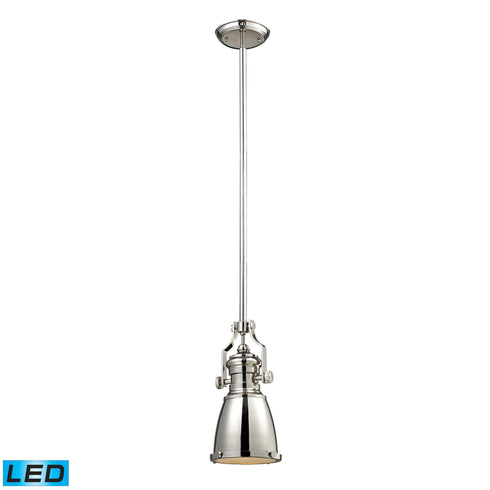 Elk Chadwick 1 Light Mini Pendant In Polished Model: 66159-1-LED