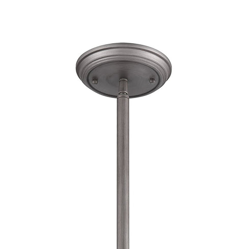 Elk Chadwick 1 Light Pendant In Weathered Zinc Model: 67235-1