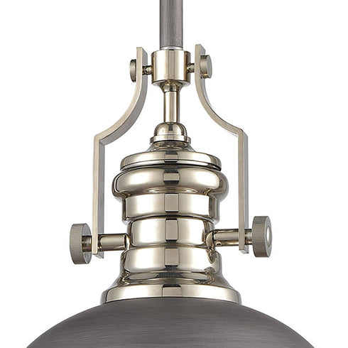 Elk Chadwick 1 Light Pendant In Weathered Zinc Model: 67235-1