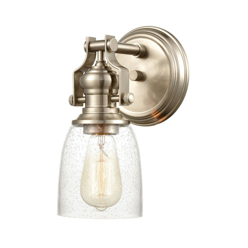 Elk Chadwick 1 Light Vanity Light In Satin Nickel Model: 66624-1