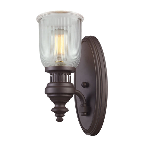 Elk Chadwick 1 Light Wall Lamp In Oiled Bronze Model: 66760-1