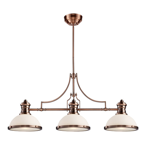 Elk Chadwick 3 Light Island Light In Antique Model: 66245-3