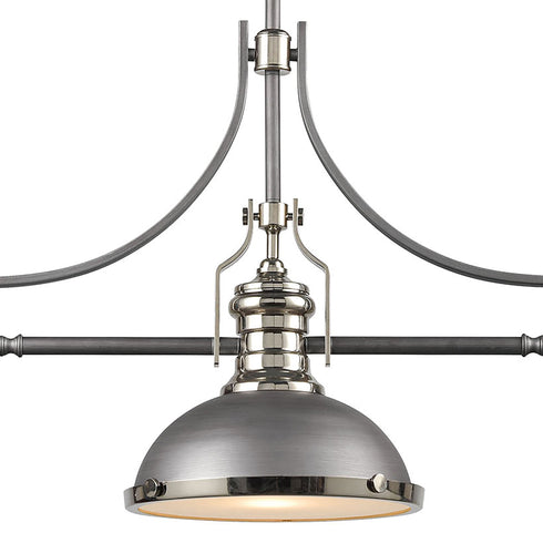 Elk Chadwick 3 Light Island Light In Weathered Model: 67237-3
