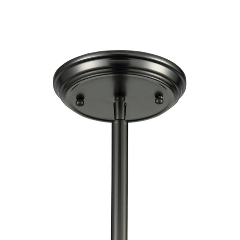 Elk Chadwick 3 Light Pendant In Black Nickel With Model: 66604-1