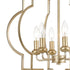 Elk Chandette 6 Light Chandlier In Aged Silver Model: 31808/6