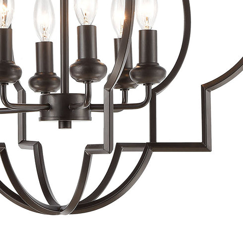 Elk Chandette 6 Light Chandlier In Oil Rubbed Model: 31818/6