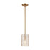Elk Chiseled Ice 1 Light Mini Pendant In Satin Model: 60194/1