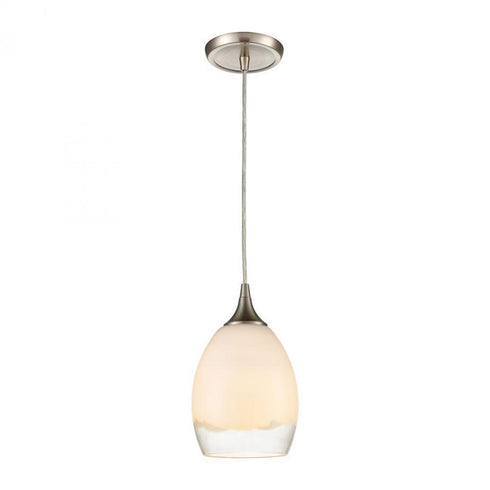 Elk Cirrus 1 Light Mini Pendant In Satin Nickel Model: 85214/1