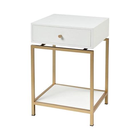 Elk Clancy Accent Table In White Model: 3169-143