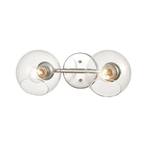 Elk Claro 2 Light Vanity Light In Polished Chrome Model: 18374/2