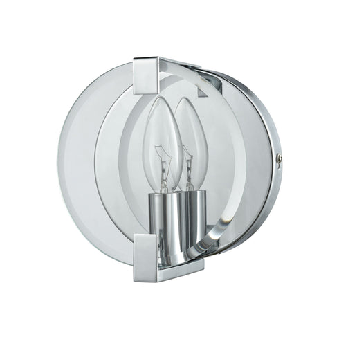Elk Clasped Glass 1 Light Vanity Sconce In Model: 81340/1