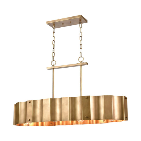 Elk Clausten 4 Light Island Light In Natural Model: 89068/4