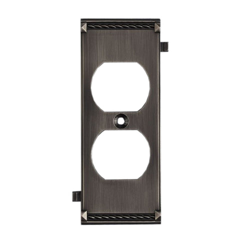 Elk Clickplates 2 Socket Middle Plate In Antique Model: 2503AP