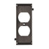 Elk Clickplates 2 Socket Middle Plate In Antique Model: 2503AP