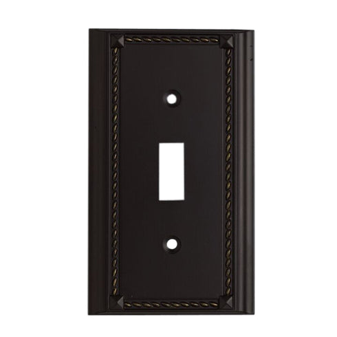 Elk Clickplates Single Switch Plate In Aged Model: 2501AGB