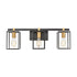 Elk Cloe 3 Light Vanity Light In Matte Black Model: 46632/3