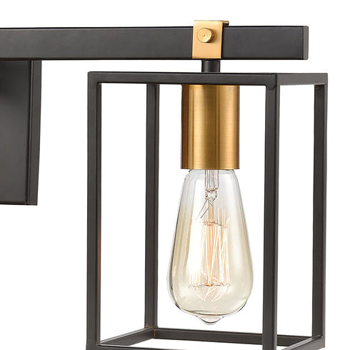Elk Cloe 3 Light Vanity Light In Matte Black Model: 46632/3