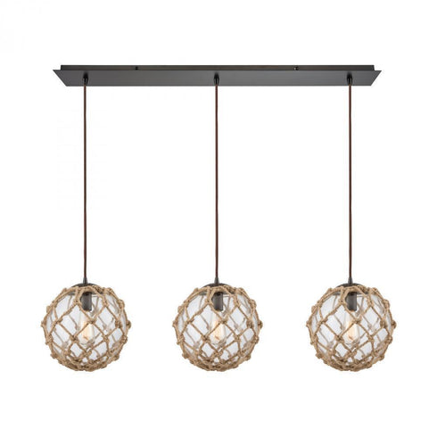 Elk Coastal Inlet 3 Light Linear Mini Pendant Model: 10715/3LP