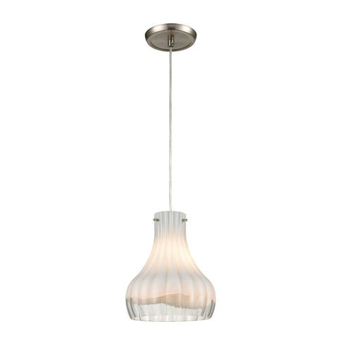 Elk Coastal Scallop 1 Light Mini Pendant In Satin Model: 30150/1