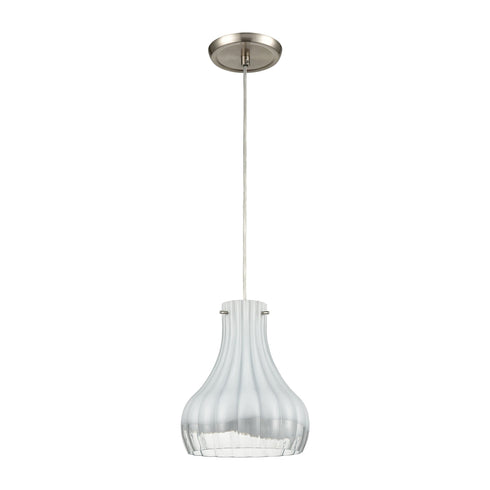 Elk Coastal Scallop 1 Light Mini Pendant In Satin Model: 30150/1