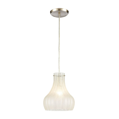 Elk Coastal Scallop 1 Light Mini Pendant In Satin Model: 30160/1