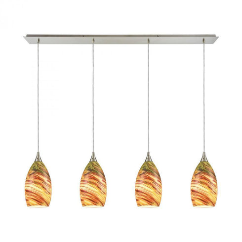 Elk Collanino 4 Light Linear Pendant Fixture In Model: 10630/4LP