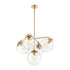 Elk Collective 5 Light Chandelier In Satin Brass Model: 32353/5