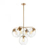 Elk Collective 5 Light Chandelier In Satin Brass Model: 32353/5