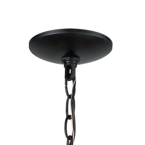 Elk Collins 6 Light Chandelier In Matte Black Model: 81274/6
