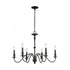 Elk Collins 6 Light Chandelier In Matte Black Model: 81274/6