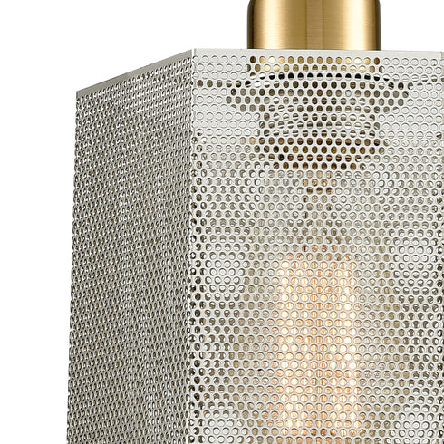 Elk Compartir 1 Light Mini Pendant In Satin Brass Model: 21112/1