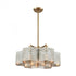 Elk Compartir 7 Light Chandlier In Satin Brass Model: 21113/7
