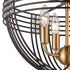 Elk Concentric 4 Light Semi Flush Mount In Oil Model: 11191/4