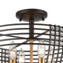 Elk Concentric 4 Light Semi Flush Mount In Oil Model: 11191/4