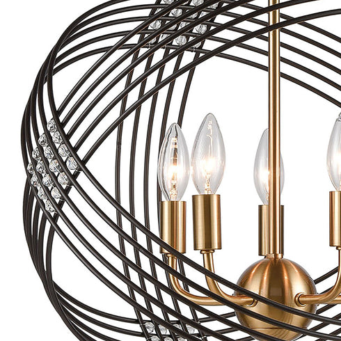 Elk Concentric 5 Light Chandlier In Oil Rubbed Model: 11193/5