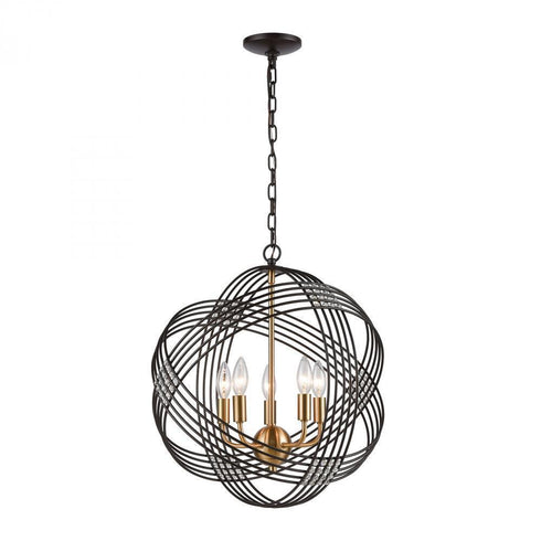 Elk Concentric 5 Light Chandlier In Oil Rubbed Model: 11193/5