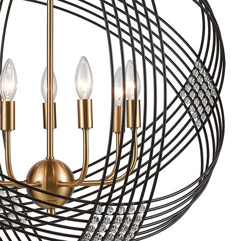Elk Concentric 7 Light Chandlier In Oil Rubbed Model: 11194/7