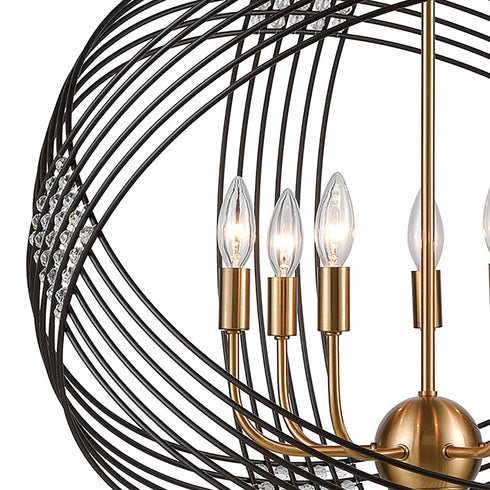 Elk Concentric 7 Light Chandlier In Oil Rubbed Model: 11194/7