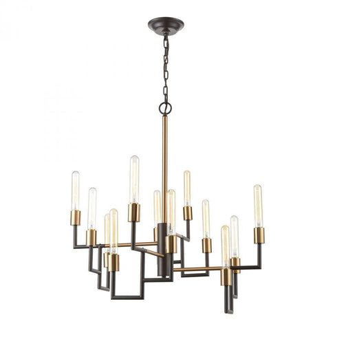 Elk Congruency 12 Light Chandelier In Oil Rubbed Model: 12207/12