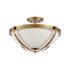 Elk Connelly 3 Light Semi Flush In Natural Brass Model: 89115/3